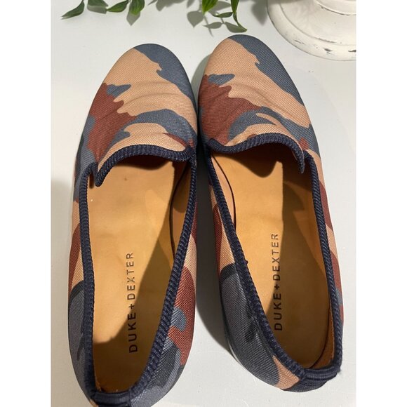 Duke Dexter Camo Loafers Size 8 Handmade In England Canvas Men’s - Picture 16 of 16